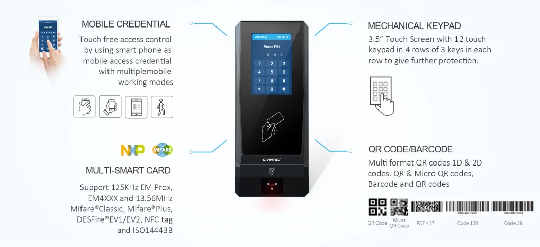 CT9 BLE Long Range GSM Opener 2g RFID Door Access Security Parking Payment System for Turnstile Control