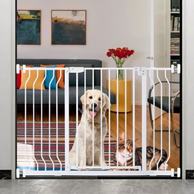 Cancello di sicurezza per porte e scale, porta a chiusura automatica per bambini e cani, animali domestici, recinzione extra larga, barriera di protezione, cancelli per bambini