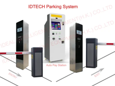 Sistema Smart Parking Non-Stop con lettore RFID e barriera